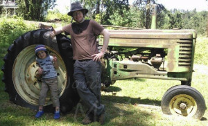 Hats and a tractor