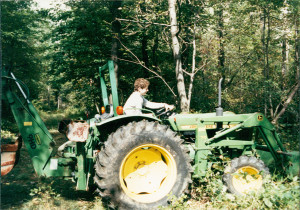 Siting on that tractor was like being an executive director.