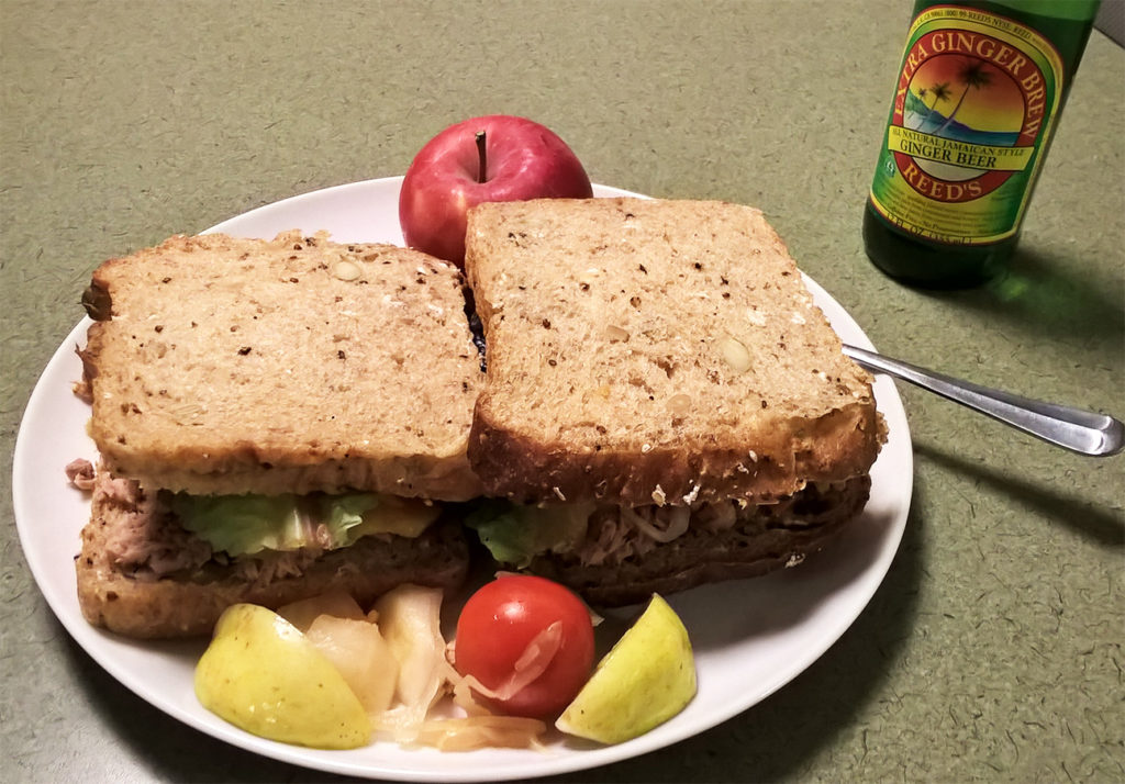 Double tuna sandwich with Reaper Pepper
