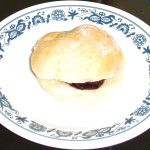 Bread With Blueberry Jam